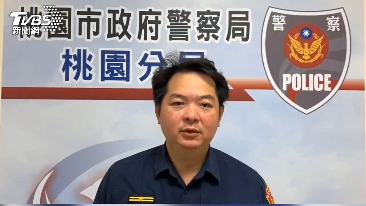 桃園分局中路派出所副所長蔡金生。(圖/桃園分局)