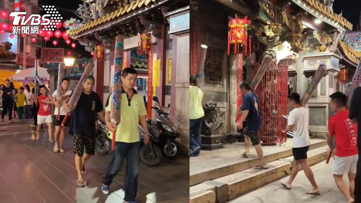 7尺2巨香隨媽祖起駕。（圖／民眾提供）