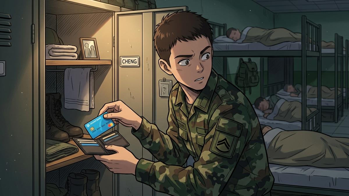 趁同袍不在偷提款卡!海軍陸戰官兵爽領7千元 犯2罪下場曝