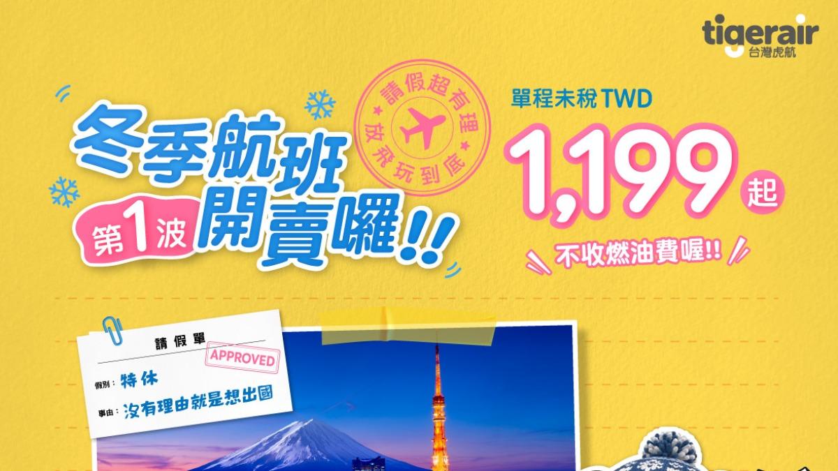 油價飆漲!便宜機票促銷快搶 虎航優惠「飛日韓1199起」