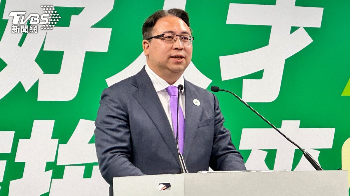 法務部次長黃世杰參選桃園市長。(圖/潘袁詩羽攝)