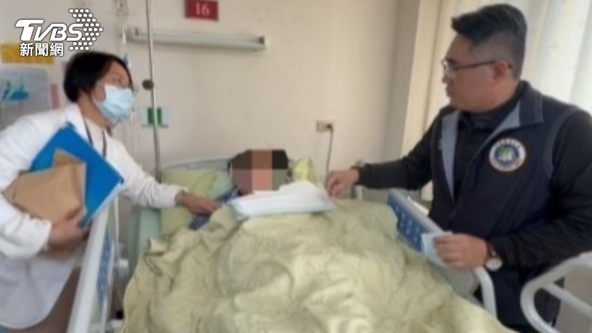 印尼移工腦溢血倒病榻！失聯逾10年無身分。（圖／移民署新竹專勤隊提供）