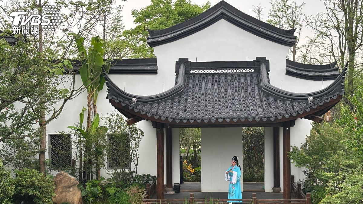 溫州園博會江南造景。(圖/TVBS)