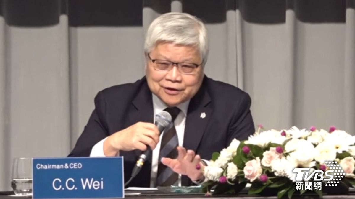 面對中東戰火能源供應吃緊，台積電董事長魏哲家表示，短期內不會對營運造成影響。（圖／TVBS）
