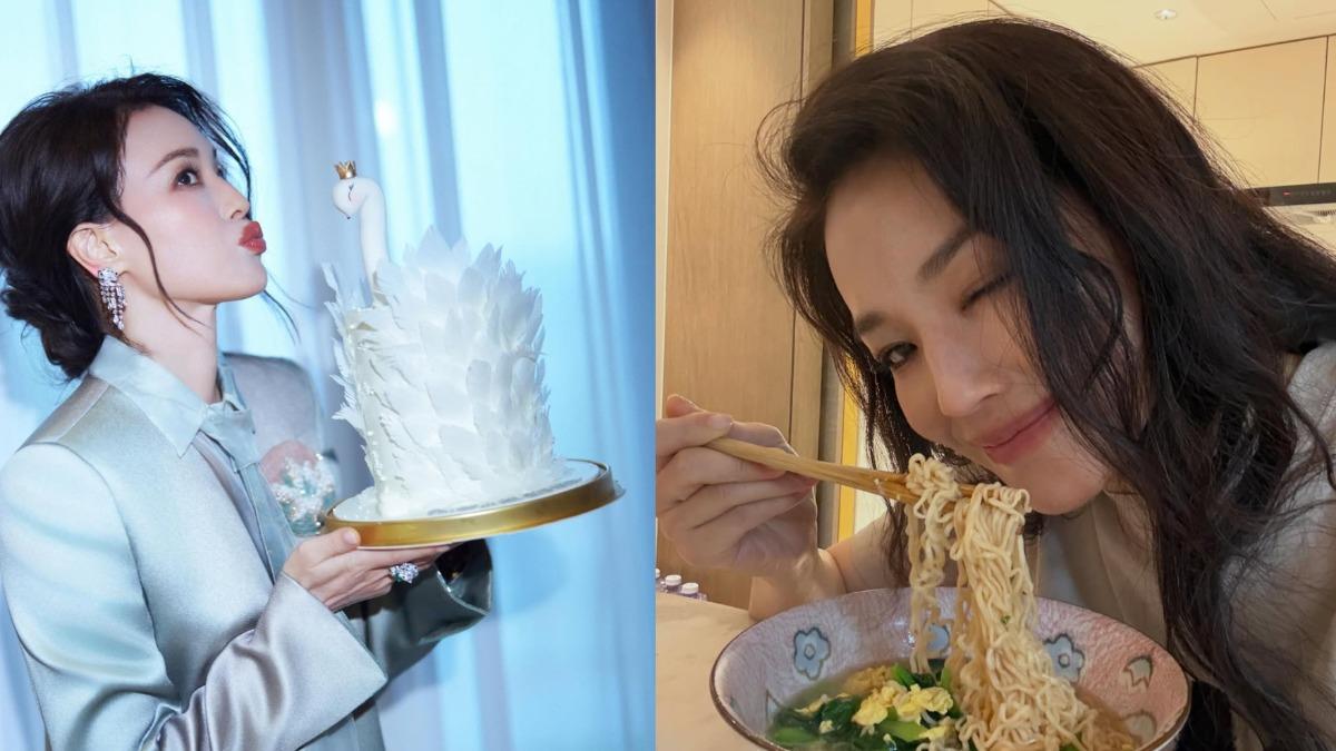 最美50歲！舒淇慶生薄紗透視辣翻　下班後曬「吃麵照」馮德倫留言閃瞎
