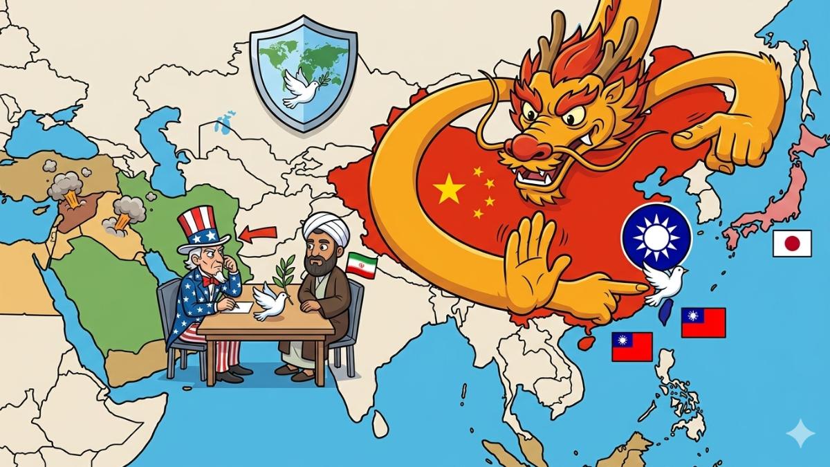 中國趁美伊戰爭布局!路透:推國民黨勝選台海秒和平 強硬威懾日本