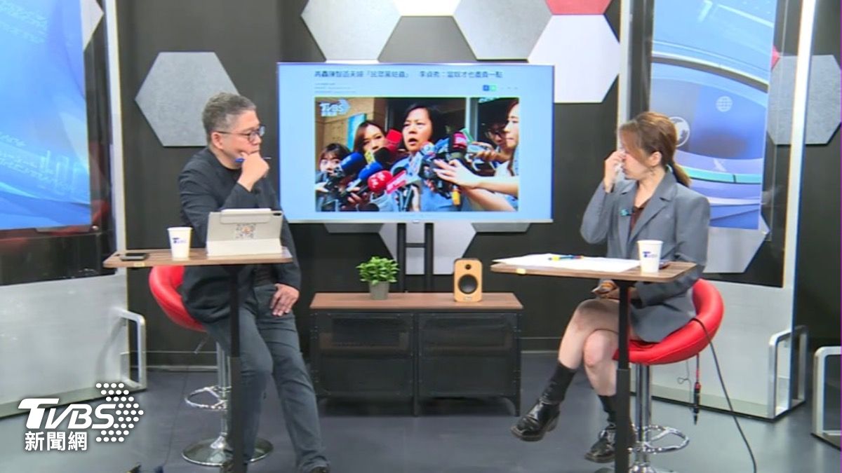 陳智菡在《政治一點明》節目中透露心聲。（圖／TVBS）