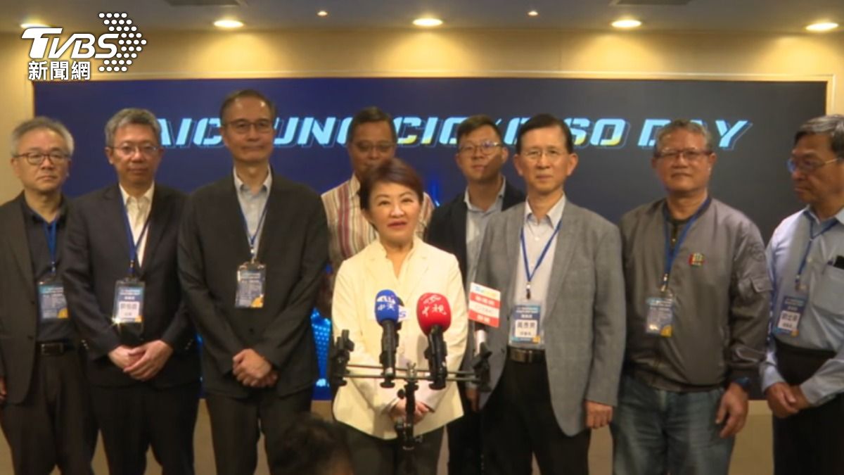 台中市長盧秀燕分享智慧施政的成效。(圖/TVBS)