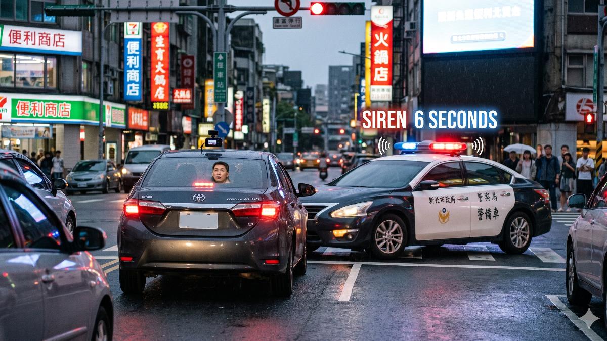 警鳴笛僅6秒舉發駕駛不避讓 法官撤銷3600、吊照罰單:太苛刻