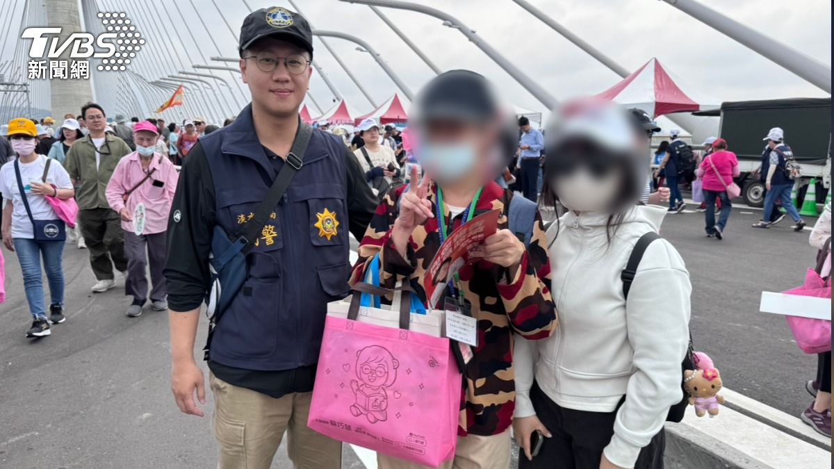 近萬人塞爆淡江大橋!身障男失蹤基金會急瘋 淡水警「鷹眼」救人