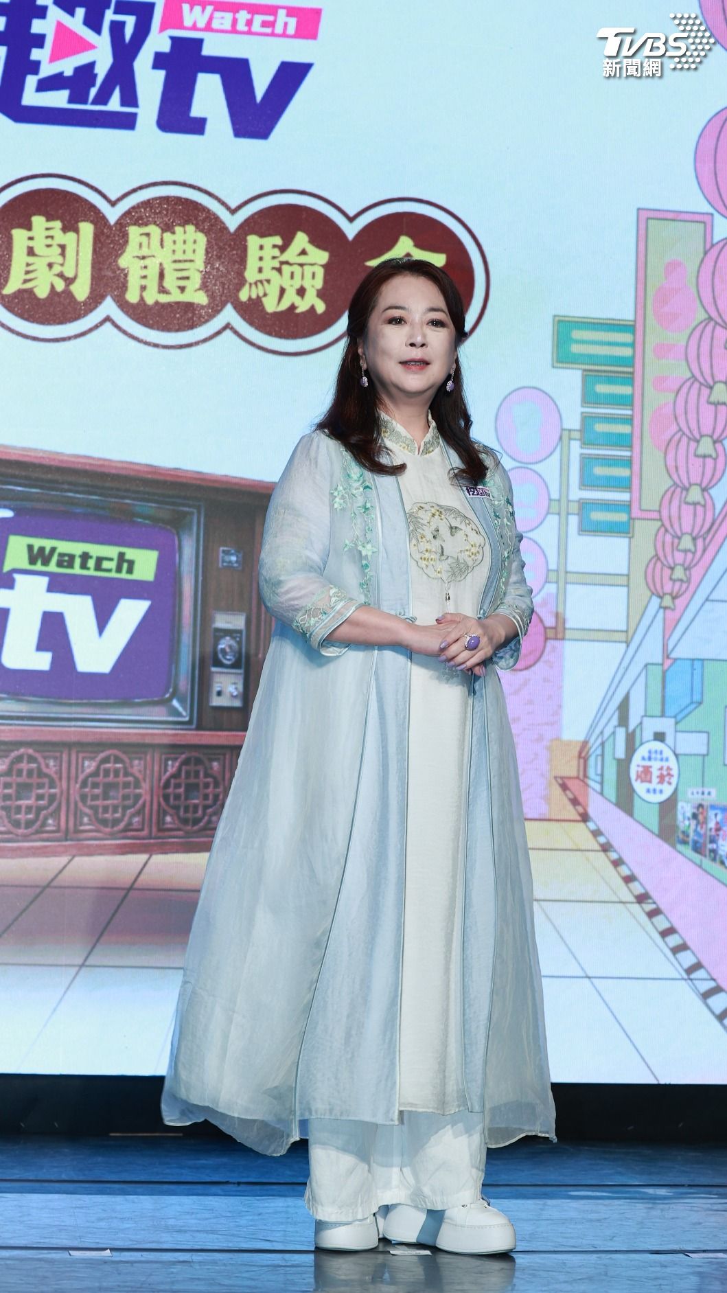 趙永馨今(17)日出席「挖趣tv」懷舊戲劇體驗會。(圖/黃城碩攝)