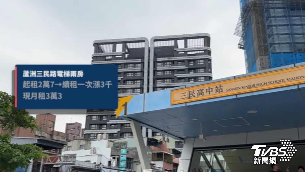新北蘆洲三重房租上升。(圖/TVBS)