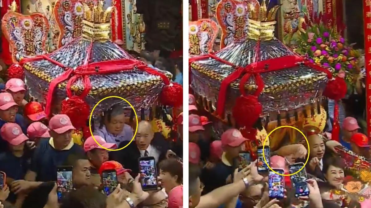 大甲媽起駕藍綠全到齊 顏清標步伐不穩「雙手懸空」險跌倒