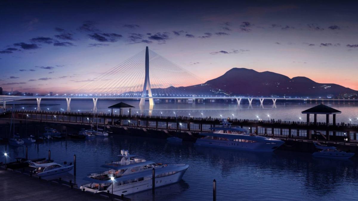 絕美夜景將登場!淡江大橋景觀燈測試順利 「這天」搶先看