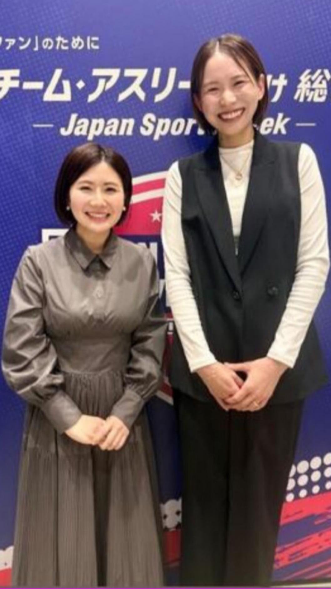 福原愛與古賀紗理那合照,孕肚已消失。(圖/翻攝自IG)