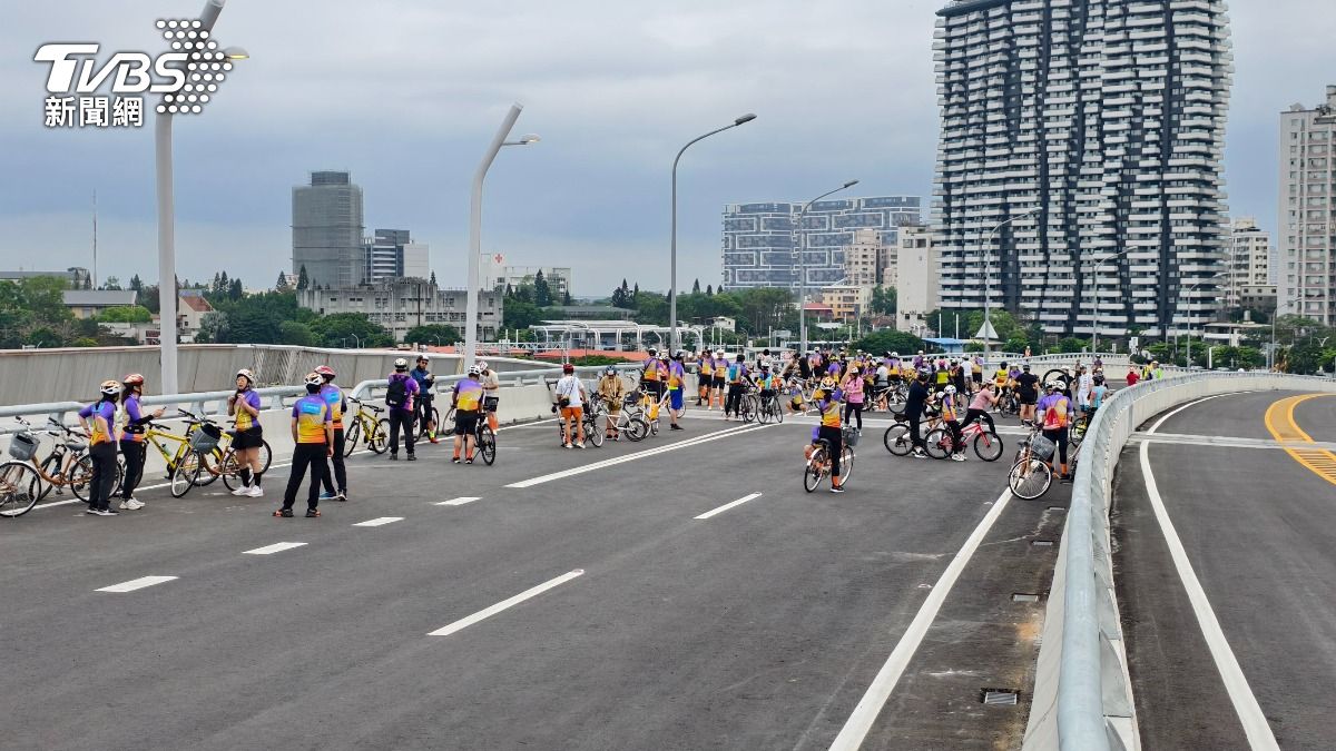 淡江大橋通車系列路跑及自行車活動。(圖/陳冠宇攝)