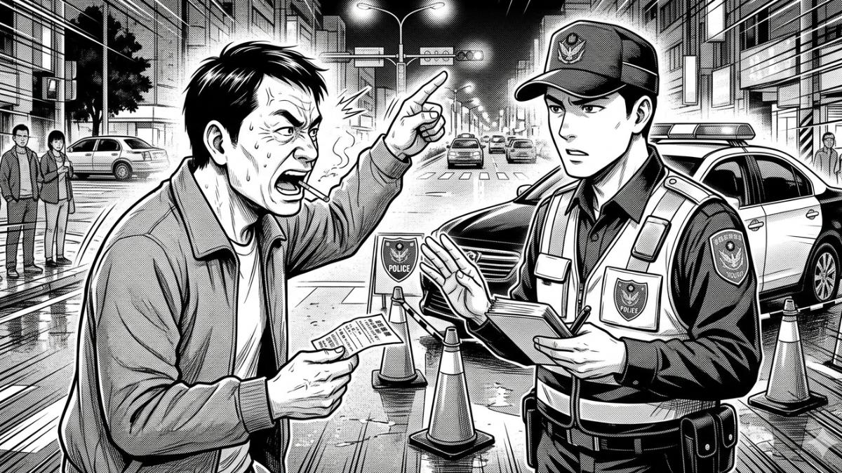 路檢抽煙勸不聽遭開罰 北市男暴怒「哪個法條說不准抽?」