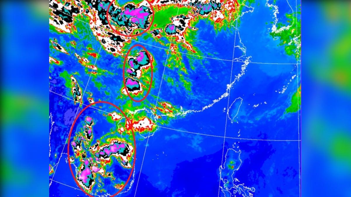 天氣/下週2階段變天!衛星圖大片紫出現 鄭明典:季節轉變特徵
