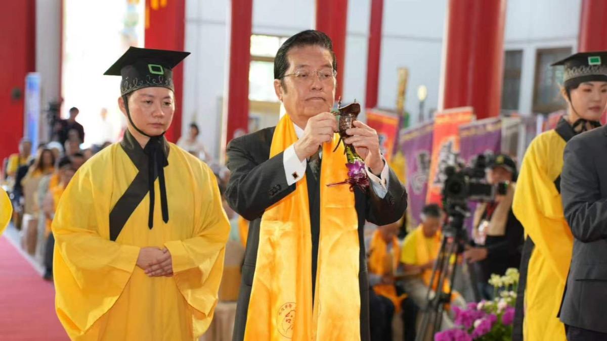 主祭軒轅黃帝誕辰大典 張榮恭:慎終追遠對兩岸和平有利