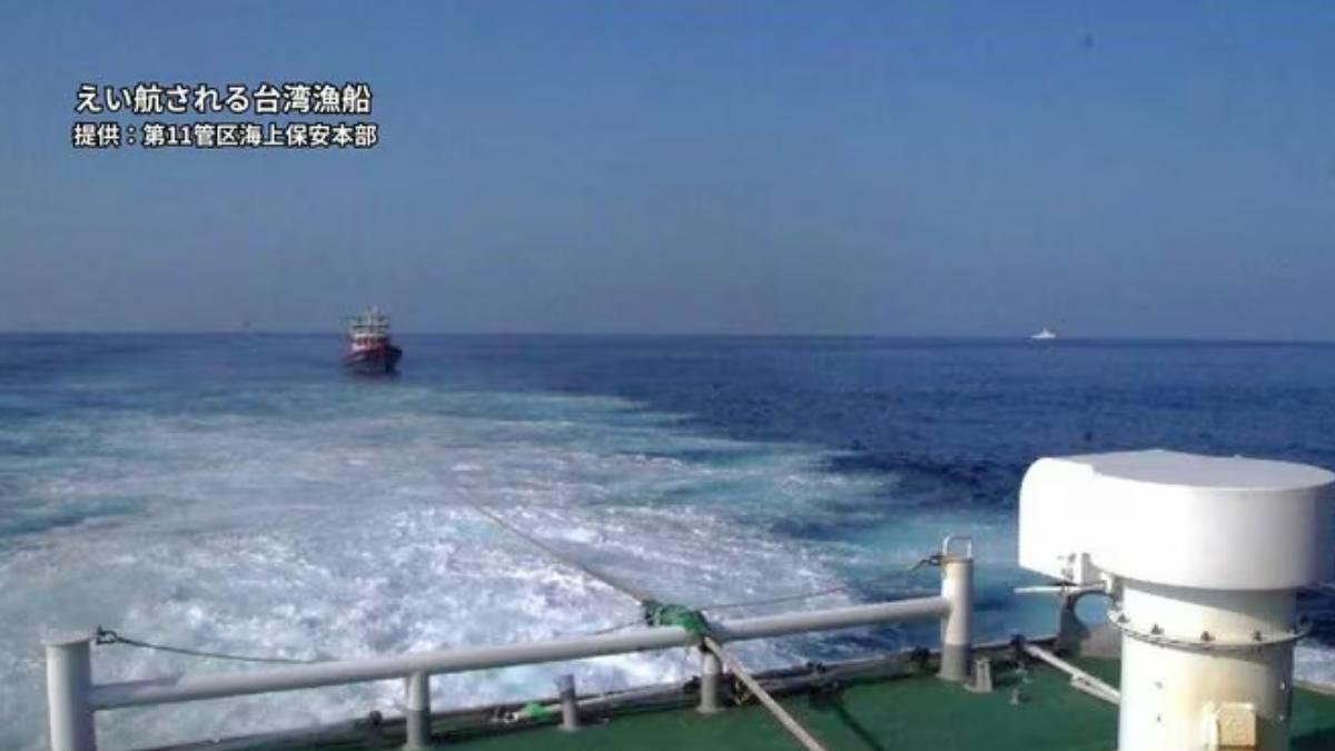 引擎故障受困釣魚台海域!台漁船獲日方救援 雙方海巡順利交接