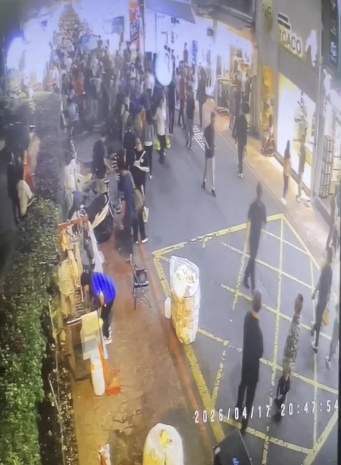 民眾黨掃街畫面。(圖/翻攝畫面)