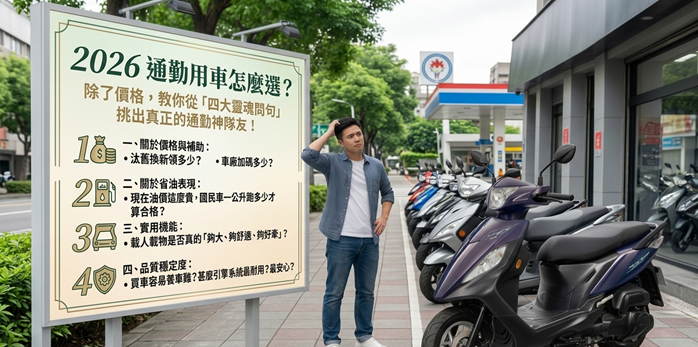 2026 通勤用車怎麼選?除了價格,教你從「四大靈魂問句」挑出真正的通勤神隊友!