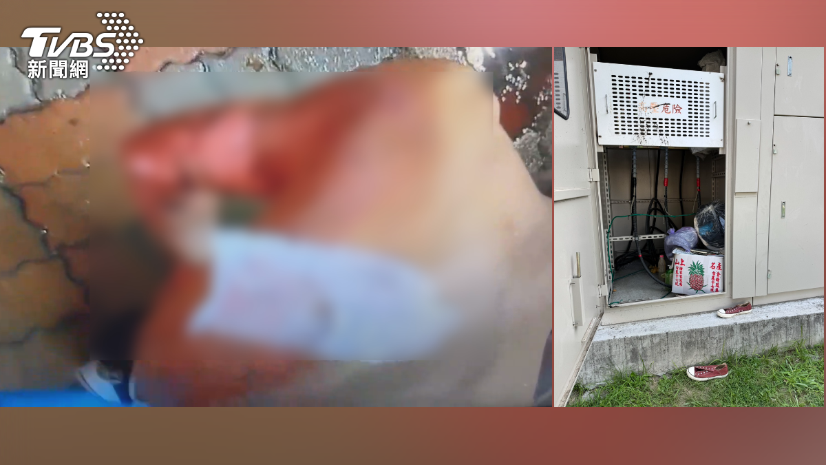 台南市南區一名51歲黃姓男子，把高壓電箱當置物櫃！塞滿雜物慘觸電　全身30%燒燙傷脫層皮（圖／TVBS）