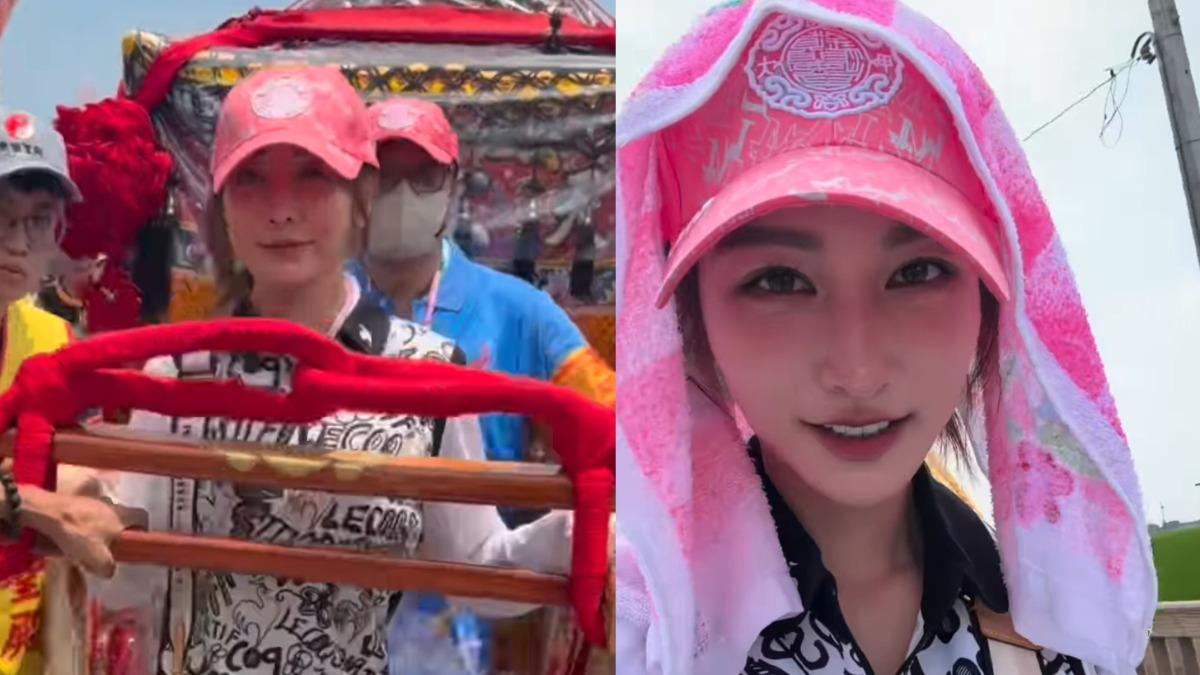 大甲媽遶境驚見女神！「零偽裝護轎」當人形立牌　親民舉動超圈粉
