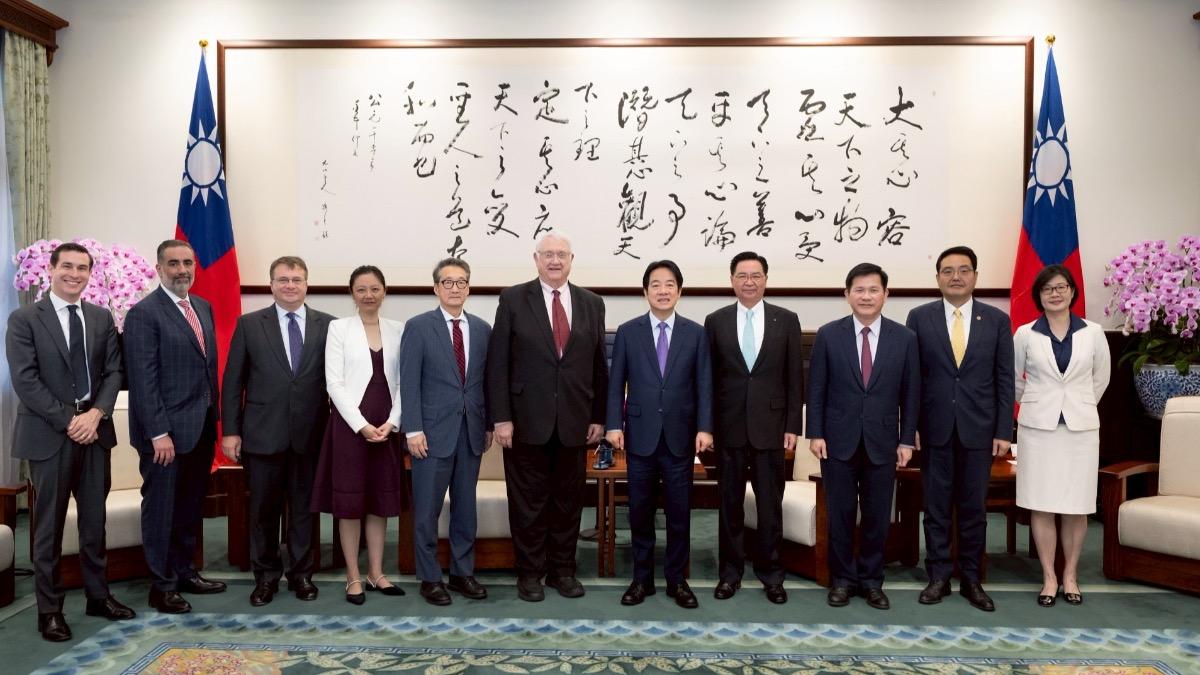 賴清德21日接見2026年「戰略暨國際研究中心」（CSIS）訪問團。（圖／總統府提供）