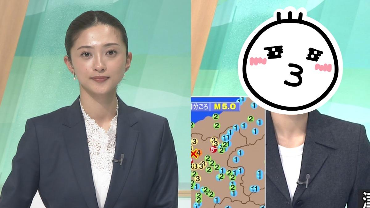 青森強震急返電視台！NHK女主播素顏、眼鏡上陣　喘氣播報網心疼