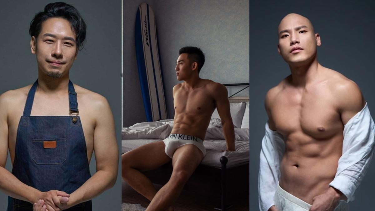 男優石巴朝(左起)、季耕、曾強。(圖/SWAG提供)