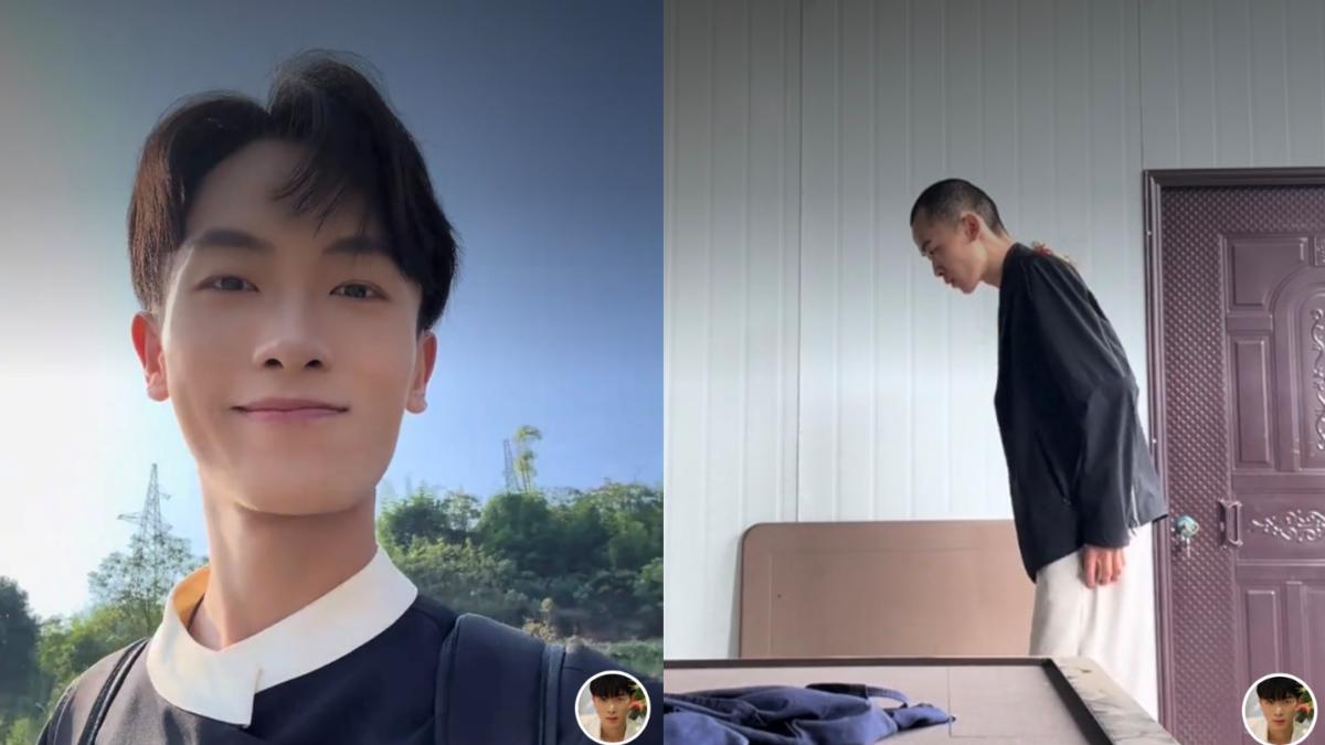 周墨瘦如紙片人。（圖／翻攝自抖音）