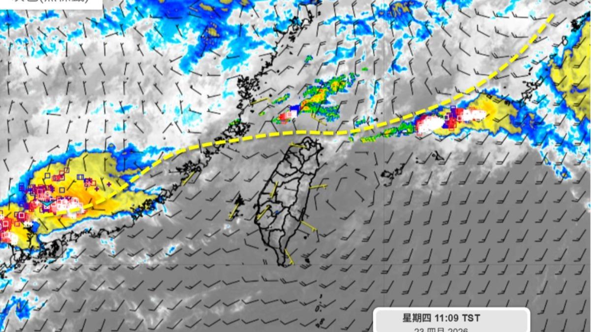 天氣/鋒面接近中!對流胞「打中就會下大雨」 專家曝降雨時程