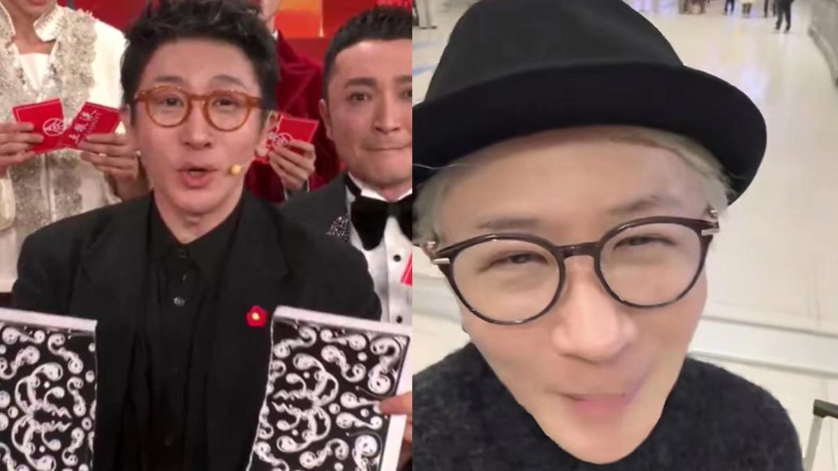 劉謙抗癌後身形消瘦。(圖／翻攝自微博）