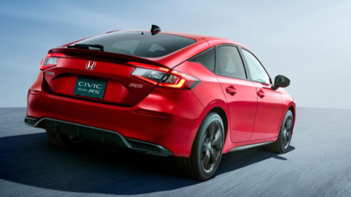 Civic e:HEV RS有明顯的RS身分識別。(圖/Honda提供)
