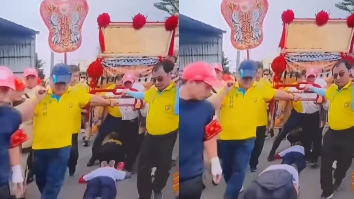 信眾鑽轎底遭「胯下之辱」!當事人道歉了 命理師示警:恐衰整年