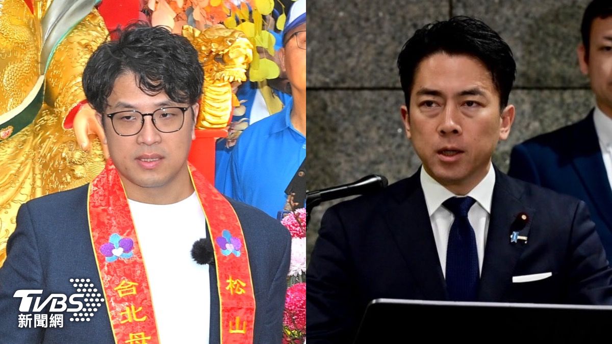 沈伯洋短捲髮新造型 管碧玲大讚:跟小泉進次郎一模一樣