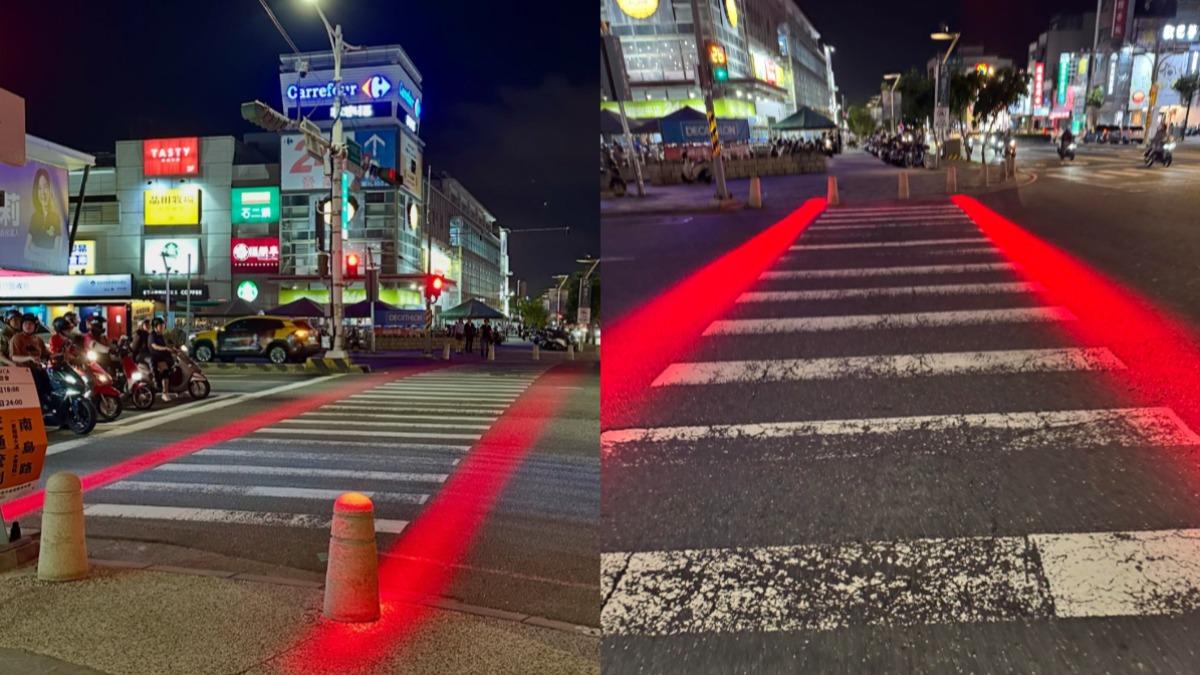 台南路口見「紅色結界」！網笑像過奈何橋　真實用途曝掀兩派論戰