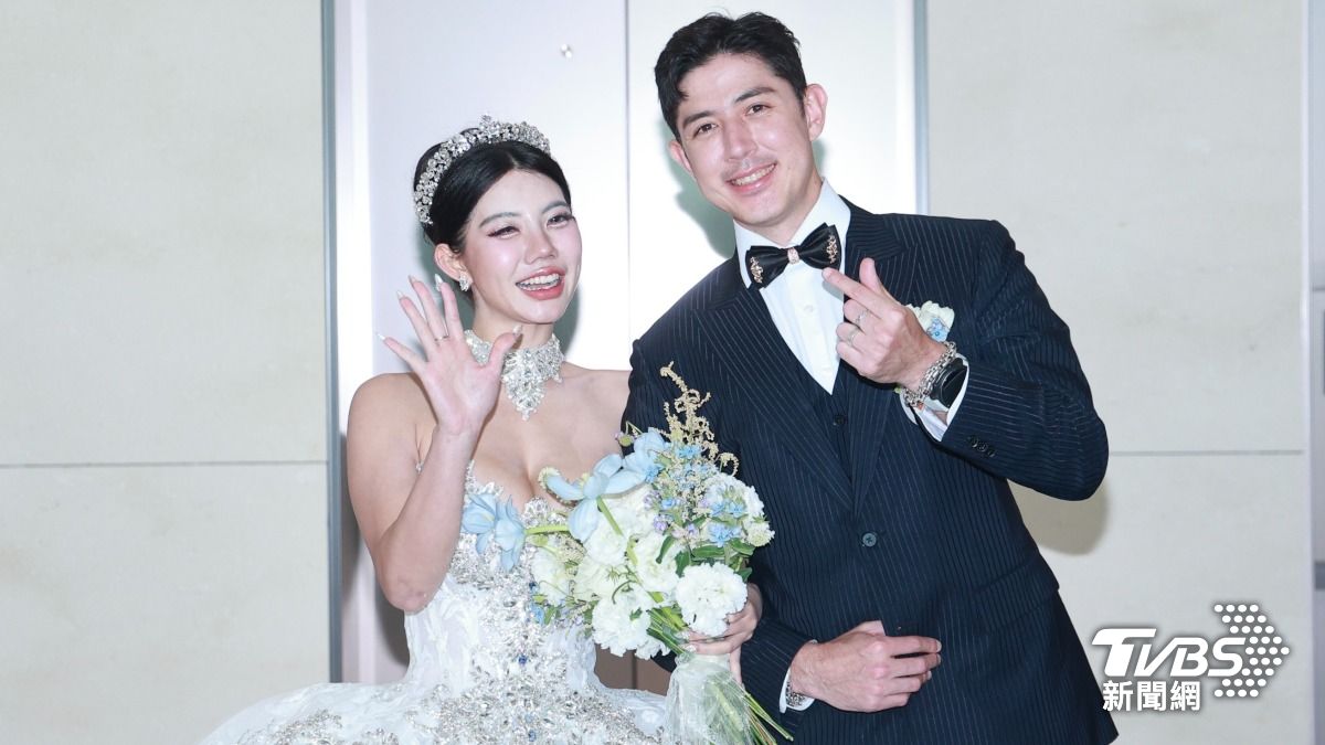 田舞陽和老婆舉辦婚禮。(圖/黃城碩攝)