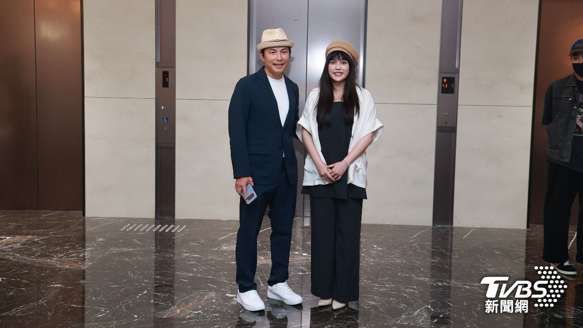 孫協志與夏宇童出席田舞陽婚禮。（圖／黃城碩攝）