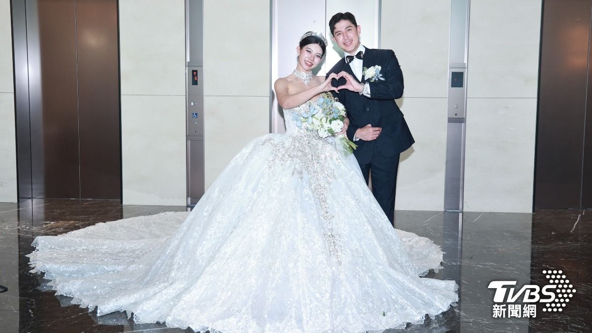 田舞陽與老婆舉辦婚禮。(圖/黃城碩攝)