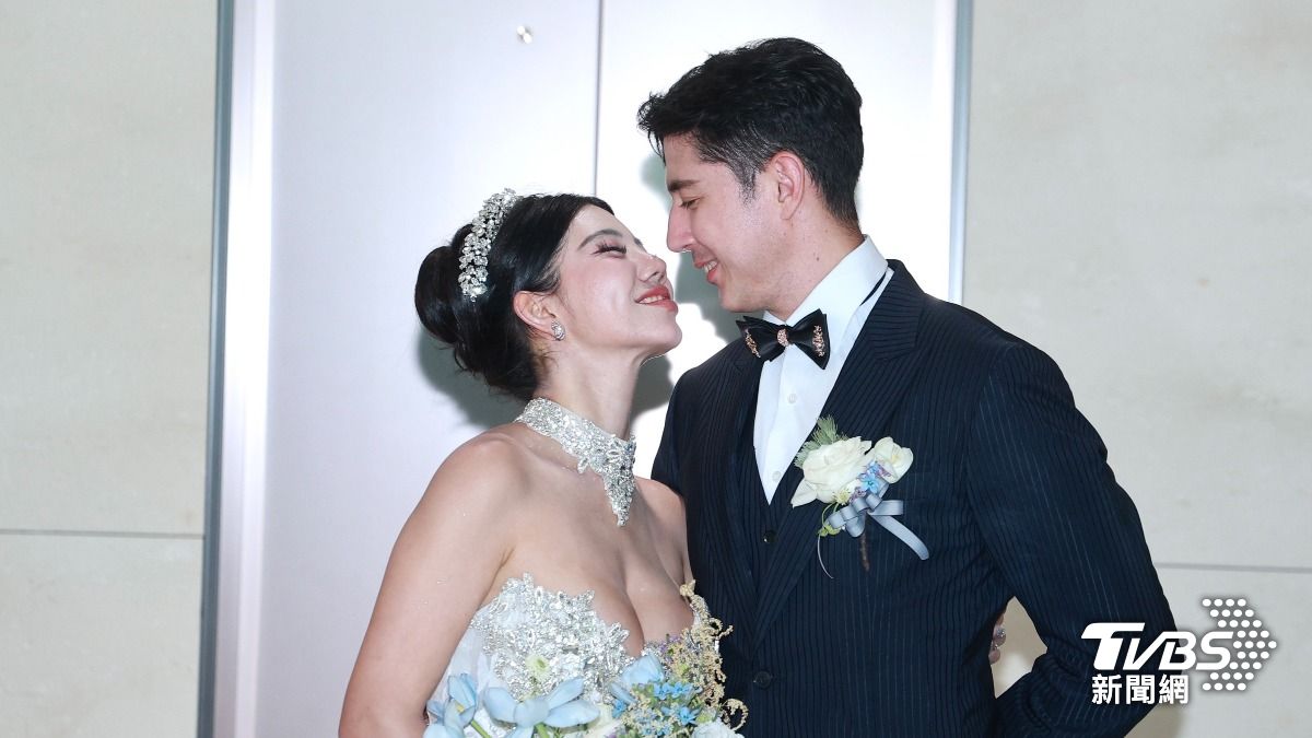 田舞陽與老婆舉辦婚禮。(圖/黃城碩攝)