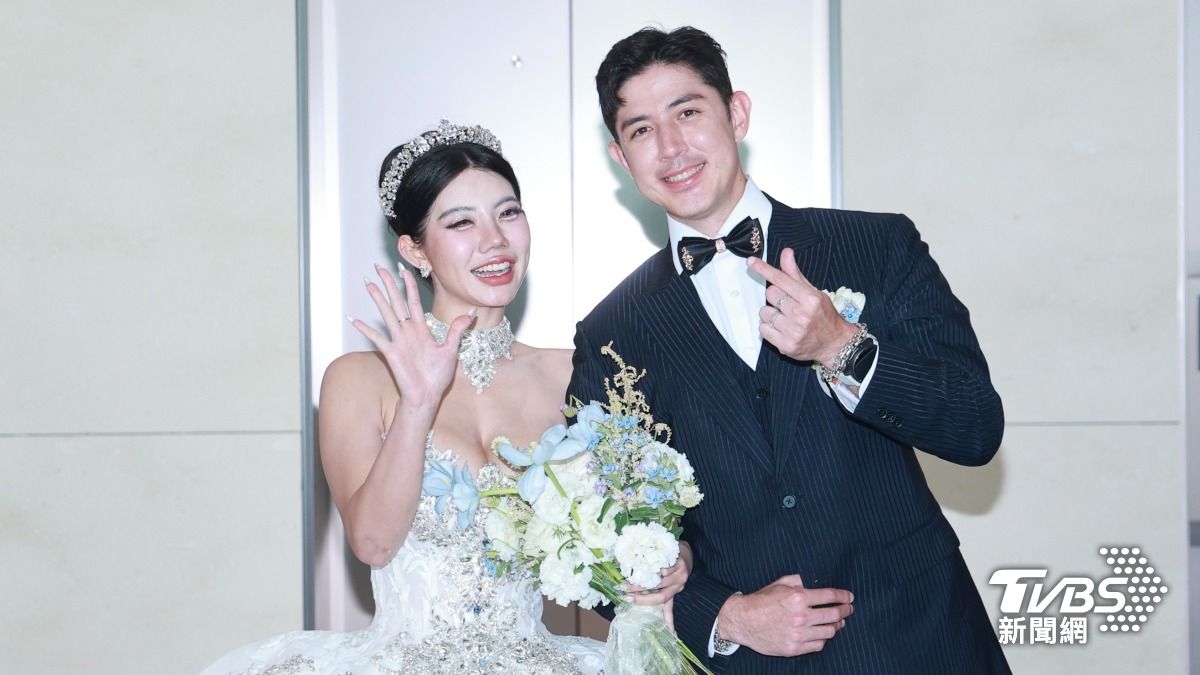 田舞陽與老婆舉辦婚禮。（圖／黃城碩攝）