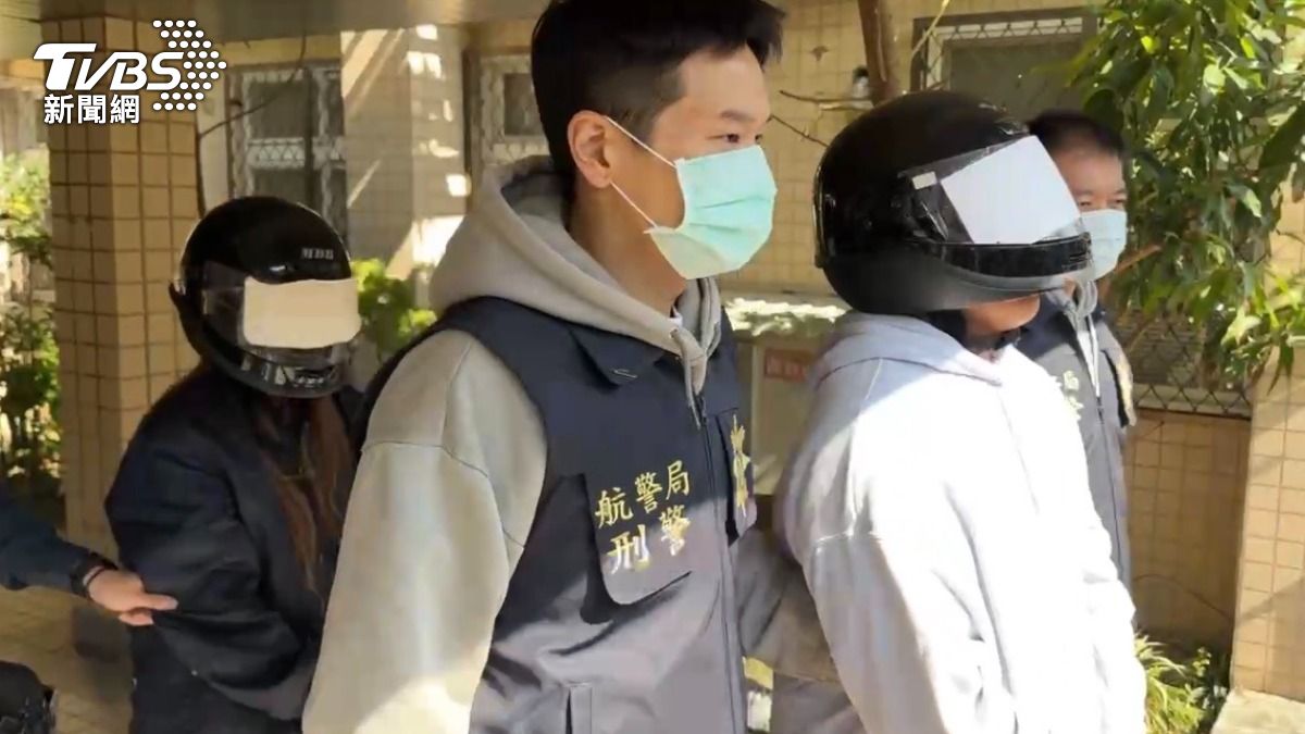 花蓮夫婦江男與趙女落網。(圖/TVBS)