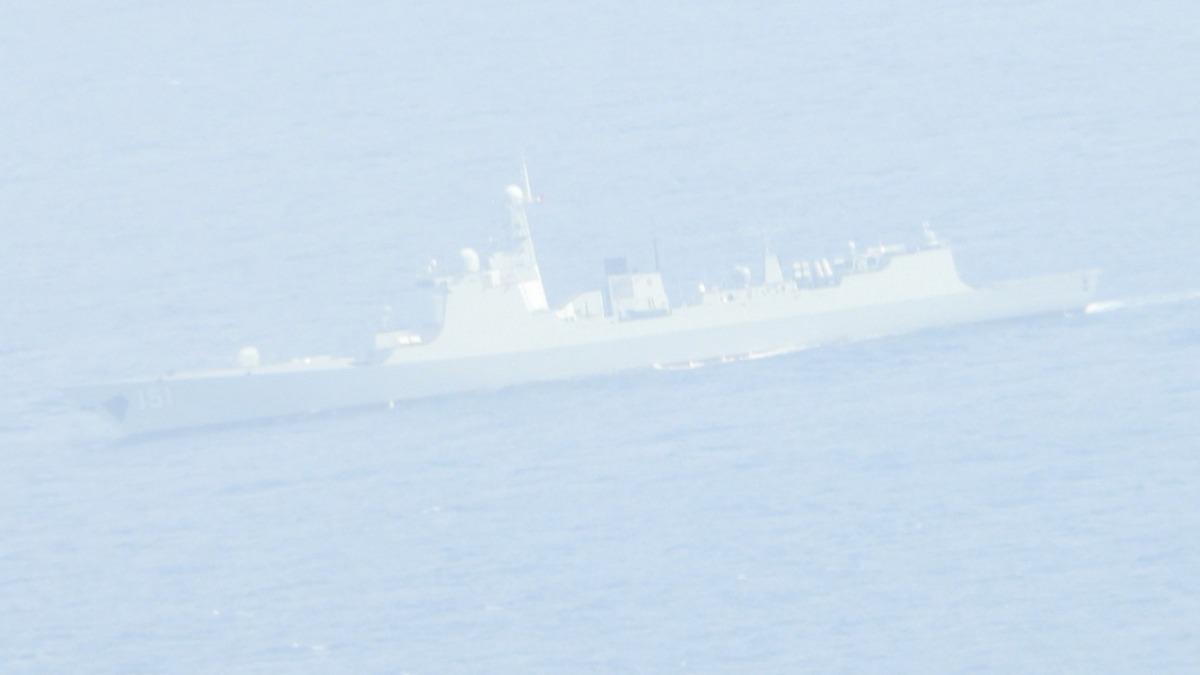 才出動殲-16戰備警巡擾台 共艦編隊闖澎湖西南海域!監控畫面曝