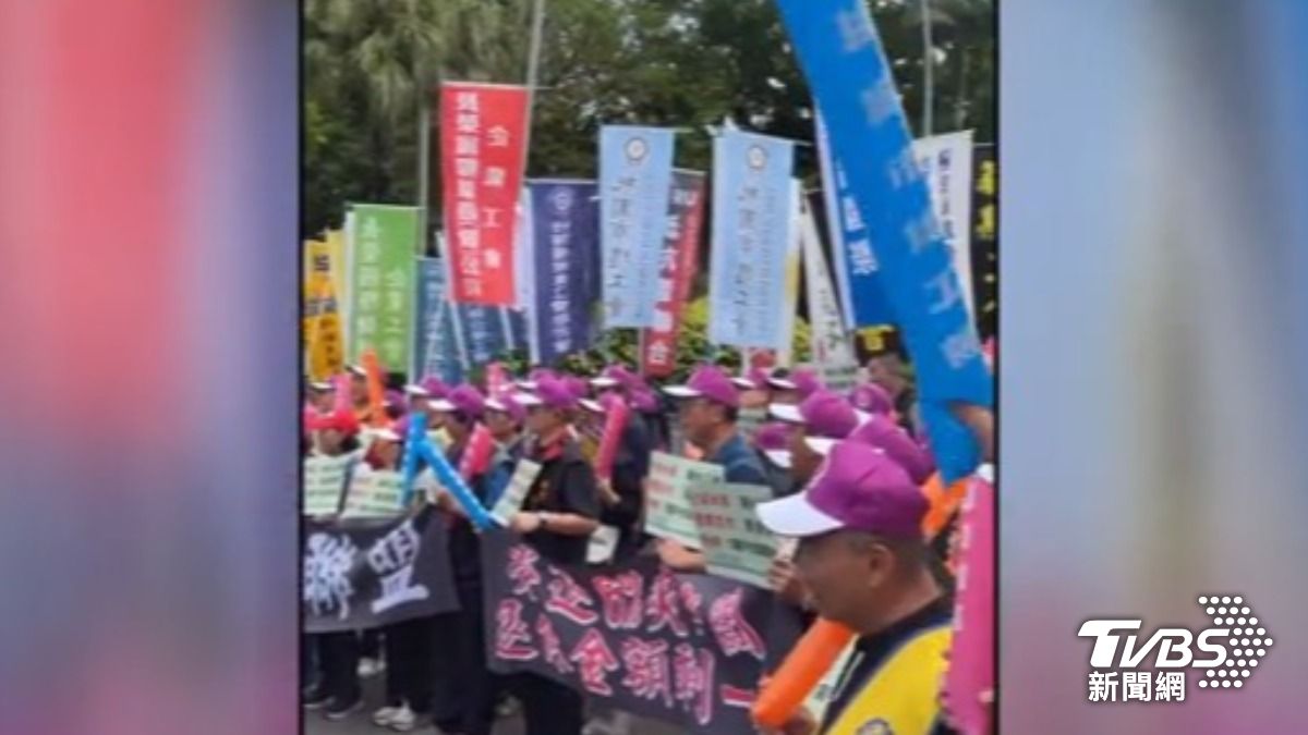 工會抗議(圖/TVBS資料畫面)