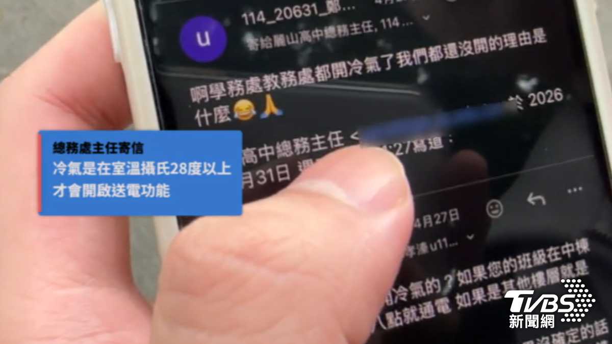 高中冷氣規定引討論。(圖/TVBS)