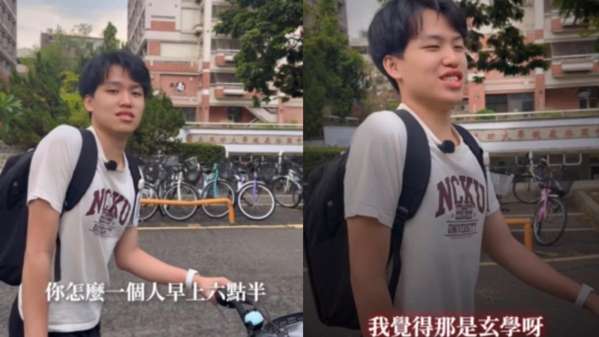 成大醫學系學生楊承叡拍短片展幽默。(圖/IG@bbbbrrrian)