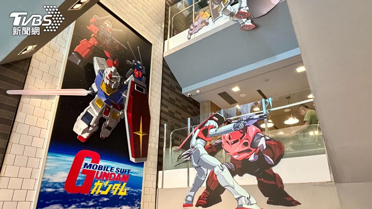 麥當勞與《機動戰士鋼彈》聯名。（圖／華子琛攝）