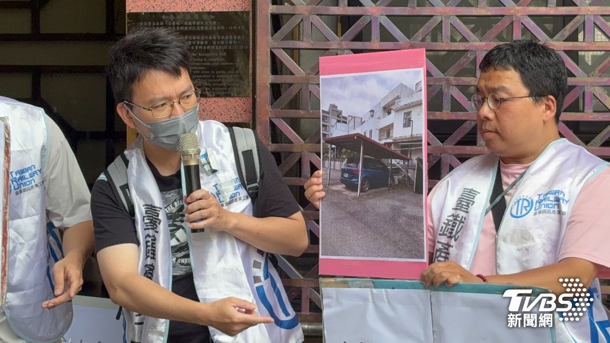 台鐵產工常務理事王傑。(圖/潘千詩攝)